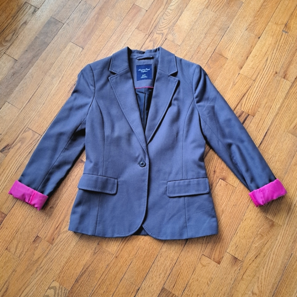 American Eagle Gray Blazer Sz XS